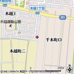 石川県金沢市木越3丁目2周辺の地図