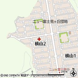 栃木県宇都宮市横山2丁目17周辺の地図
