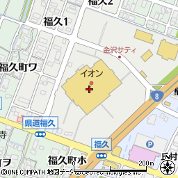ワッツウィズ金沢　イオン店周辺の地図