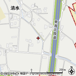 富山県小矢部市清水167周辺の地図
