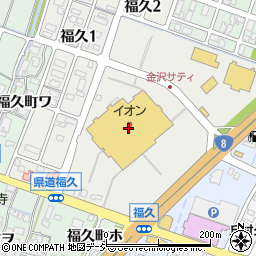 イオン金沢店周辺の地図