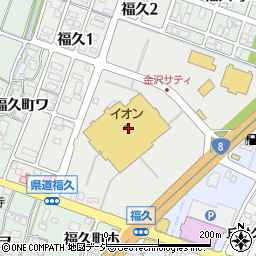 ぶどうの木　イオン金沢店周辺の地図