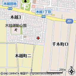 石川県金沢市木越3丁目29周辺の地図