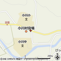 小川村役場前周辺の地図