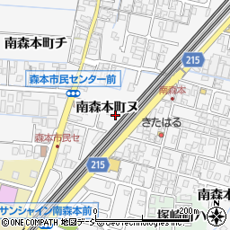石川県金沢市南森本町ヌ周辺の地図