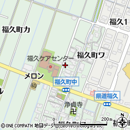 石川県金沢市福久町ワ45周辺の地図
