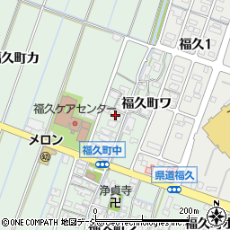 石川県金沢市福久町ワ47周辺の地図