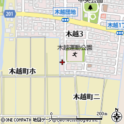 石川県金沢市木越3丁目124周辺の地図