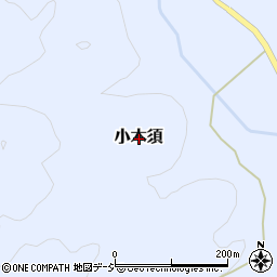 栃木県那須烏山市小木須周辺の地図