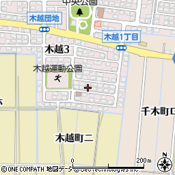 石川県金沢市木越3丁目37周辺の地図