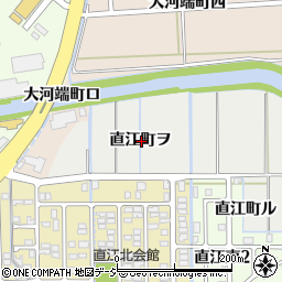 石川県金沢市直江町ヲ周辺の地図