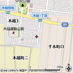 石川県金沢市木越3丁目42周辺の地図