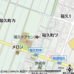 石川県金沢市福久町ワ46周辺の地図