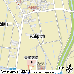 石川県金沢市大浦町ホ周辺の地図