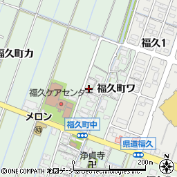 石川県金沢市福久町ワ49周辺の地図