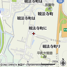 石川県金沢市観法寺町に周辺の地図