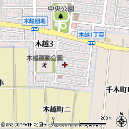 石川県金沢市木越3丁目50周辺の地図