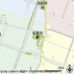伝長寺周辺の地図