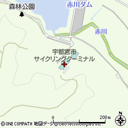 宇都宮市サイクリングターミナル周辺の地図