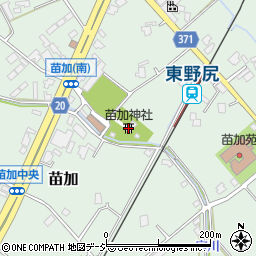 苗加神社周辺の地図