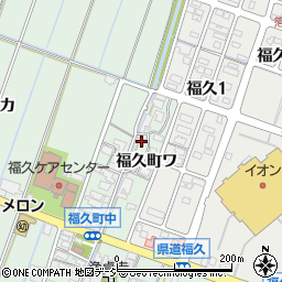 石川県金沢市福久町ワ80周辺の地図