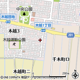 石川県金沢市木越3丁目67周辺の地図