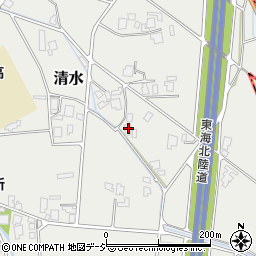 富山県小矢部市清水207周辺の地図