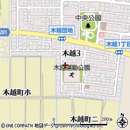 石川県金沢市木越3丁目103周辺の地図