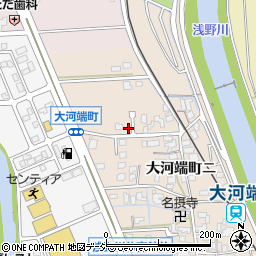 石川県金沢市大河端町東111-2周辺の地図