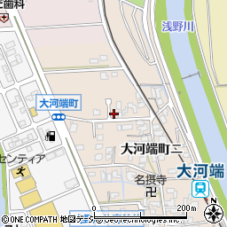 石川県金沢市大河端町東111-8周辺の地図
