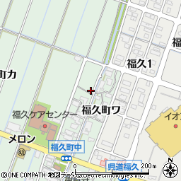石川県金沢市福久町ワ57周辺の地図