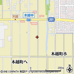 石川県金沢市木越町ヘ79周辺の地図