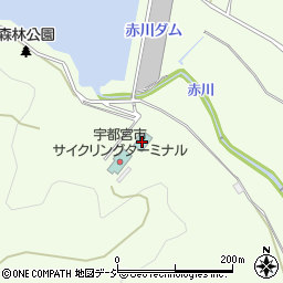 宇都宮市森林公園第一キャンプ場周辺の地図