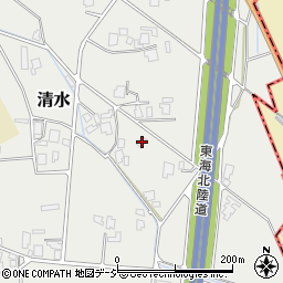 富山県小矢部市清水206周辺の地図