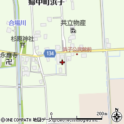 浜子公民館周辺の地図