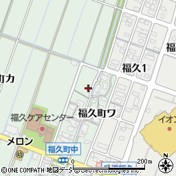 石川県金沢市福久町ワ58周辺の地図