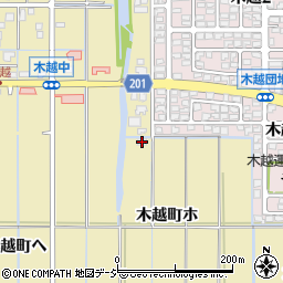 石川県金沢市木越町ホ70周辺の地図