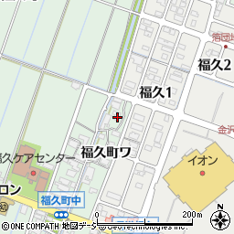 石川県金沢市福久町ワ69周辺の地図