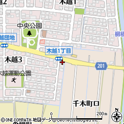 石川県金沢市木越3丁目12周辺の地図