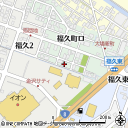 石川県金沢市福久町ロ109周辺の地図