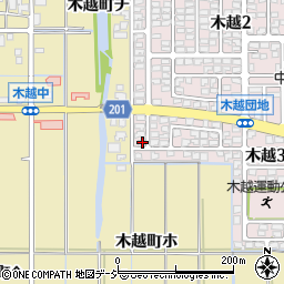 石川県金沢市木越3丁目173周辺の地図