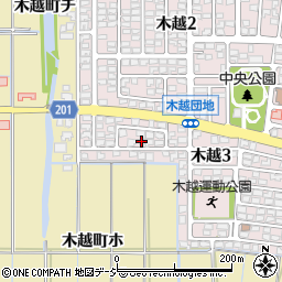 石川県金沢市木越3丁目151周辺の地図