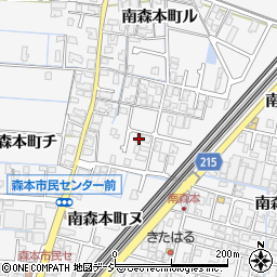 石川県金沢市南森本町ヌ94周辺の地図
