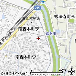 石川県金沢市南森本町ヲ68-2周辺の地図