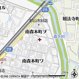 石川県金沢市南森本町ヲ64-4周辺の地図