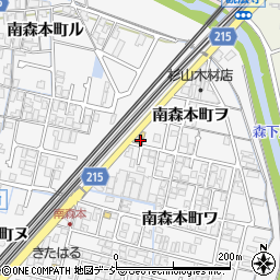 石川県金沢市南森本町ヲ57-1周辺の地図