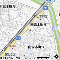 石川県金沢市南森本町ヲ58-4周辺の地図