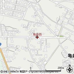 亀倉西周辺の地図