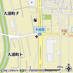 石川県金沢市大浦町ト92周辺の地図