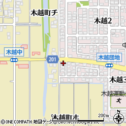 石川県金沢市木越3丁目176周辺の地図